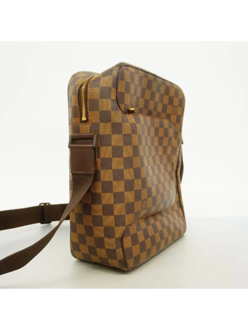 Louis Vuitton Shoulder Bag Damier Olaf MM Ebene